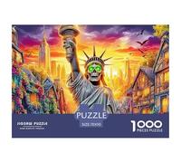 Statua della Libertà_ New York Puzzle 1000 Pezzi, Puzzle Impossibile 1000 Pezzi Gioco Di Sfida Intellettuale 70x50cm/1000pcs