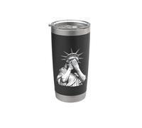 Statua della Libertà Piangendo Protesta America Meme Bicchiere termico in acciaio inox doppia parete