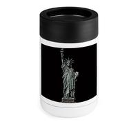 Statua della Libertà può raffreddare lattine da 340 g isolato in acciaio inox Cooler può coprire in acciaio inox supporto per bevande regali per uomini donne compleanno Natale