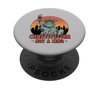 Statua della Libertà Rana Abbiamo una Costituzione Non un Re PopSockets PopGrip Adesivo