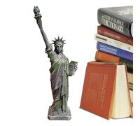 Statua della Libertà - Statua della Libertà in miniatura, Souvenir fatto a mano in America | Decorazione scultura simbolica, in resina realistica per libreria cappotto ufficio Woonkame