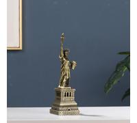 Statua della Libertà, statuetta metallica per tavolo, soggiorno, bar,