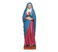 Statua della Madonna Addolorata cm 31 in resina colorata - realizzata e dipinta a mano