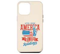 Statua della mappa retrò dell'America nata dalla resistenza 1776-2026 Custodia per iPhone 12 Pro Max
