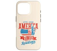 Statua della mappa retrò dell'America nata dalla resistenza 1776-2026 Custodia per iPhone 16 Pro