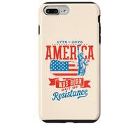 Statua della mappa retrò dell'America nata dalla resistenza 1776-2026 Custodia per iPhone 7 Plus/8 Plus