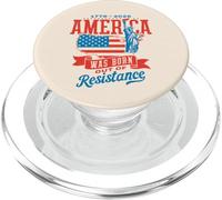 Statua della mappa retrò dell'America nata dalla resistenza 1776-2026 PopSockets PopGrip per MagSafe