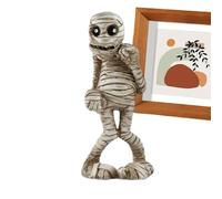Statua della mummia di Halloween,Statua della mummia di Halloween | Ornamento della mummia 'ufficio di casa | Statua, piccole figure da ufficio in resina, decorazioni per scultura della mummia in