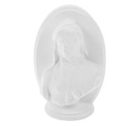 Statua della ragazza velata in resina. Figurina decorativa da tavolo della