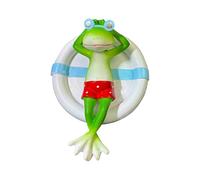 Statua della rana - Figurine rana in miniatura di decorazioni per lo stagno realistico | Figurina delle rane | Scultura di animali decorativi per la piscina del serbatoio del pesce portico cortile cor