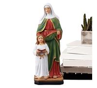 Statua Della Resina Religiosa - Elegante Scultura in Resina, Figurina Dettagliata Di Mary Anne | Opere D'arte Religiose Cattoliche, Accento per La Casa 'altare, Grazioso Ornamento Sacro, Collezion