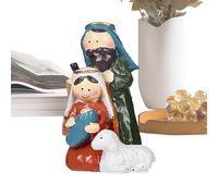 Statua della Sacra Famiglia, Natività di Natale,Scena del presepe di Natale | Decorazione interna della casa, scena della scuola materna della Sacra Famiglia, scena della natività di Natale, statuette