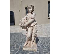 STATUA DELLA STAGIONE AUTUNNO PUTTO DA GIARDINO PER ESTERNO IN CEMENTO MARM H120