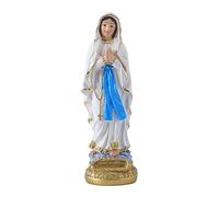 Statua della Vergine Maria di Lourdes, statue cattolica della Beata Madre Maria, statuette in resina Vergine Maria cattolica, adatta per decorazioni religiose e domestiche, riempie spazi interni (14