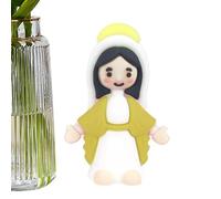 Statua della Vergine Maria, piccola, statuetta decorativa pasquale, statuetta decorativa, statua religiosa in miniatura, per collezione e decorazioni pasquali