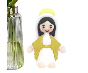 Statua della Vergine Maria, piccola, statuetta decorativa pasquale, statuetta decorativa, statua religiosa in miniatura, per collezione e decorazioni pasquali