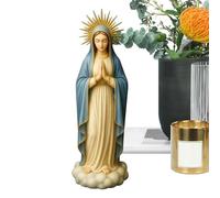 Statua della Vergine Maria | Statua Religiosa 'Ufficio,Piccola scultura in Resina per Comodino Libreria Vetrina Espositore
