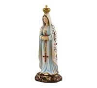 Statua della Vergine Maria - Statuaria Religiosa in Resina , Patrona Saint Scultura | Figura di preghiera, Statua di Maria All'aperto Durevole, Oggetto Sacro Fatima Nues