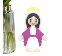 Statua della Vergine Maria, statuette decorative pasquali, statuette decorative, statue religiose in miniatura per collezione e decorazioni pasquali