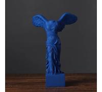 Statua della vittoria alata - Elegante statuetta in resina a forma di angelo senza testa, decorazione creativa per casa e ufficio, decorazione artistica bianca della vittoria