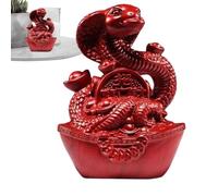 Statua dell'Anno del Serpente,Statuetta di serpente cinese del capodanno | Figura di serpente cinese del capodanno | Decorazione di serpente tradizionale multiuso per area di lavoro, auto, s