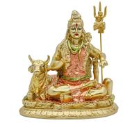 Statua dell'idolo di Lord Shiva Nandi - Statua di dio indù indiano casa tempio Mandir Pooja Murti Decor indiano Shiva Lingam figurina ritorno matrimonio decorazione Diwali