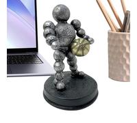 Statua Dello Sportivo, Decorazione Astratta Artistica Per Tavolo, Statua Di Atleta Con Palla Per Scrivania, Per Collezionisti Appassionati Di Sport Bambini Libreria Comodino Stanza Studio Soggiorno Su