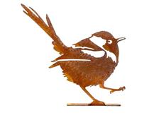 Statua dell'uccello del metallo dell'annata Decorazione del giardino all'aperto Scultura di ferro per il cortile del patio Ornamenti di arte Orn