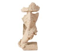 Statua dell'uomo silenzioso, statua del pensatore d'oro del silenzio, decorazione da tavolo astratta del pensatore, statuetta di uomo silenzioso per la decorazione domestica, statua del pensatore