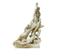 Statua di Achille dello di Polissena - Scultura mitologica in marmo fuso | Fatto a mano in Grecia | Decorazione artistica classica da 28 cm