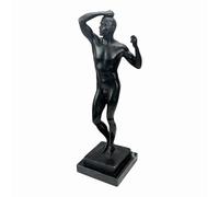 Statua di Adam in vero bronzo su base in marmo, 31,5 cm