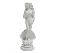 Statua di Afrodite la nascita di Venere, 19 cm, scultura greca romana dea, statuetta artistica in resina fatta a mano, classica statua bianca, decorazione per casa e ufficio