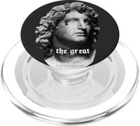 Statua di Alessandro Magno Re Busto a Goccia PopSockets PopGrip per MagSafe