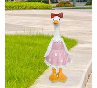 Statua di anatra da giardino, adorabile statuetta di anatra per balcone,