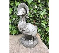 Statua di anatra di Jemima Pozzanghera | Beatrix Potter ricostituita da giardino in pietra britannica ornamento decorazione animale oca