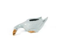Statua di Anatra for Acque da Giardino, Figurini di Animali Esterni, Sputacchiere for Laghetti, Decorazioni D'arte in Resina Intagliata for Piscina, Tavolo, Casa, Patio(White,35x15x13cm/14x6x5in)