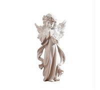 Statua di Angelo cherubino, Statuetta di Angelo in Preghiera, Scultura da Giardino in Resina, Ornamento con Ali, Statuette di Angeli, Decorazione Artistica per Il Ringraziamento, Natale, dec