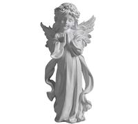 Statua di angelo in preghiera, affascinante statuetta in resina multicolore per decorazione domestica, arte spirituale, ornamento per ragazze di fiori, per benedizioni e ispirazione per la famiglia