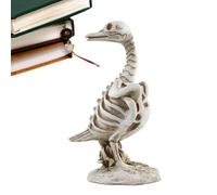Statua Di Animale Scheletro - Ornamento Di Scheletro Di In Resina Horror, Figura Decorativa Di Halloween Spaventosa, Oggetto Di Scena Di Casa Stregata Di Lunga Durata | Decorazione Di Arte Goti