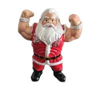 Statua di Babbo Natale muscoloso, scultura da collezione per mobiletto da
