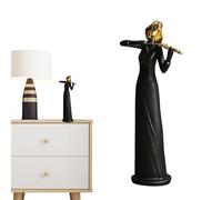 Statua di band musicale, eleganti decorazioni per la casa, artigianato da collezione di alta qualità, scultura in miniatura di band jazz, personaggi artistici in resina, eleganti figure decorative per