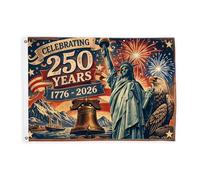 Statua di bandiere per esterni, stile patriottico vintage con aquila campana, bandiere decorative rosse per esterni, con anello di tenuta, decorazione per terrazza, patio, campeggio, portico anteriore