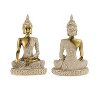 Statua di Buddha, 11x6,5x3,8 Cm Statua di Buddha Scultura Figurina di Arenaria Intagliata a Mano Artigianato Mini Statua di Buddha in Arenaria Mini Statua di Buddha Decorazione