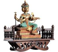 Statua di Buddha a Quattro Lati dal Design Squisito, Decorazioni in Stile Sud-EST Asiatico, Ornamenti da Tavolo Zen Morbidi, Statuetta di Buddha per Decorazioni Zen, sculture e opere d'Arte