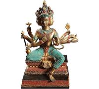 Statua di Buddha a Quattro Lati dal Design Squisito, Decorazioni in Stile Sud-EST Asiatico, Ornamenti da Tavolo Zen Morbidi, Statuetta di Buddha per Decorazioni Zen, sculture e opere d'Arte