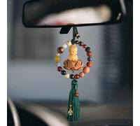 Statua di Buddha Ciondolo specchietto retrovisore per auto Ornamento penzolante