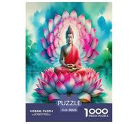 Statua di Buddha Jigsaw Puzzle Impossibili 1000Pcs Cultura Zen Decorazione Per La Casa. Giochi Rilassamento E Intelligence Per Adulti E Ragazzi Da 14 Anni 38x26cm/1000pcs