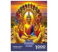 Statua di Buddha Jigsaw Puzzle Impossibili 1000Pcs Cultura Zen Decorazione Per La Casa. Giochi Rilassamento E Intelligence Per Adulti E Bambini Da 12 Anni 38x26cm/1000pcs