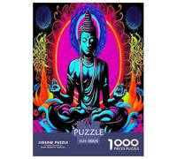 Statua di Buddha Jigsaw Puzzle Impossibili 1000Pcs Cultura Zen Decorazione Per La Casa. Rilassamento E Intelligence Per Adulti E Ragazzi Da 14 Anni 38x26cm/1000pcs