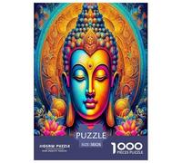 Statua di Buddha Jigsaw Puzzle Impossibili 1000Pcs Cultura Zen Decorazione Per La Casa. Rilassamento E Intelligence Per Adulti E Bambini Da 12 Anni 38x26cm/1000pcs